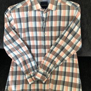 Tommy Bahama Button Down Long Sleeved Plaid Shirt